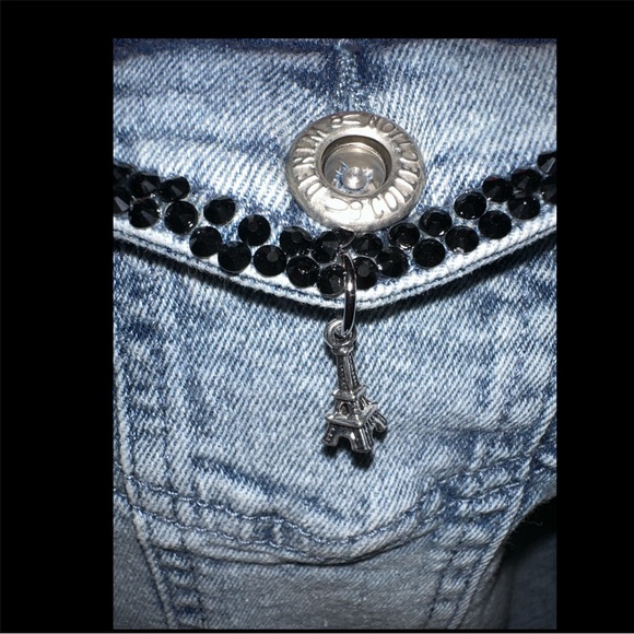 Paris In Spring Embroidered Denim Vest - Picture 6 of 9